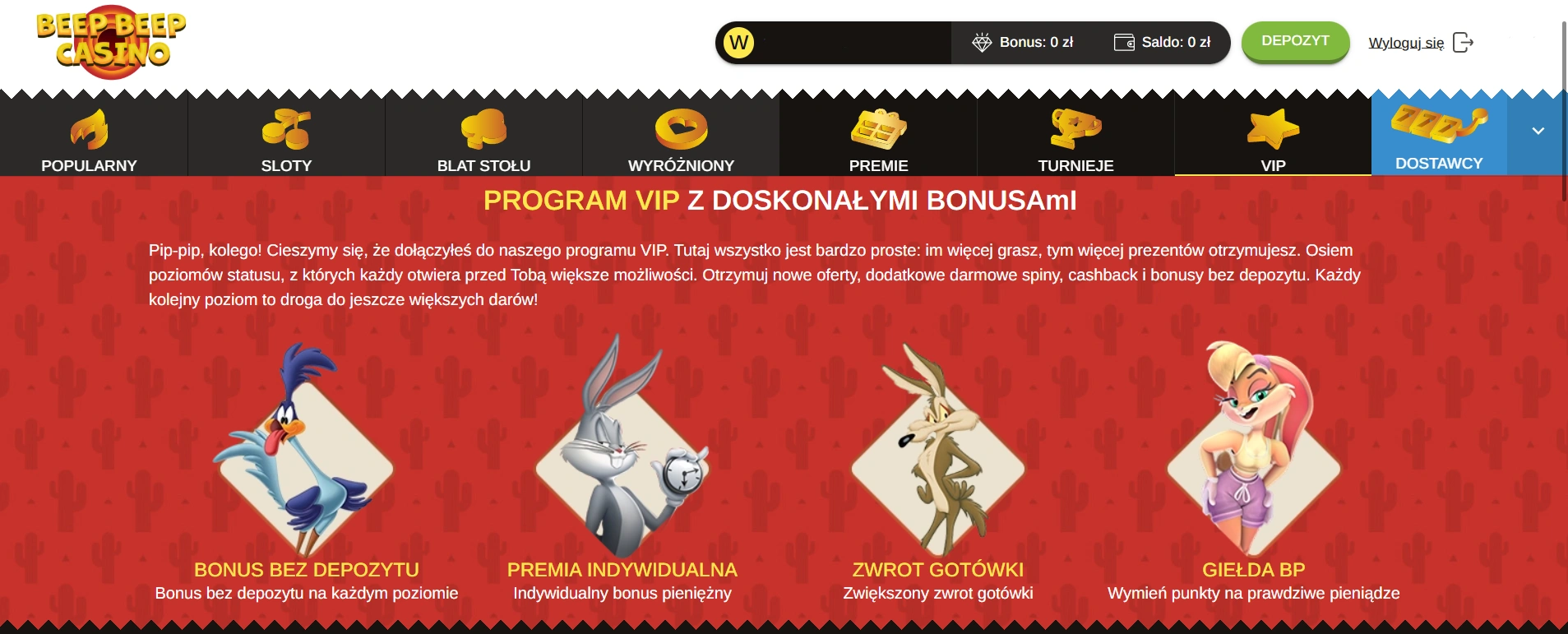Rodzaje bonusów Beep Beep Casino Rodzaje bonusów Beep Beep Casino
